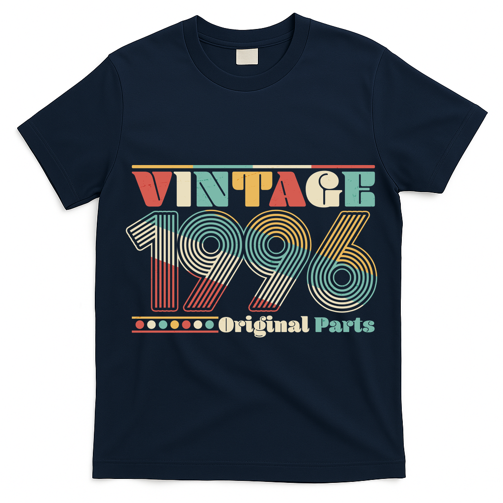 30th Birthday Retro Style Vintage 1996 Original Parts T-Shirt
