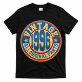 30th Birthday Vintage 1996 All Original Parts Shield Emblem  T-Shirt