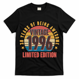 30th Birthday Vintage 1996 30 Years Of Being Awesome Limited Edition  T-Shirt