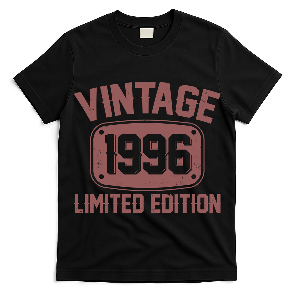 30th Birthday Vintage 1996 Limited Edition Birthday Metal Plate  T-Shirt