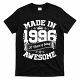 30th Birthday Vintage Crown Made In 1996 30 Years Of Being Awesome T-Shirt