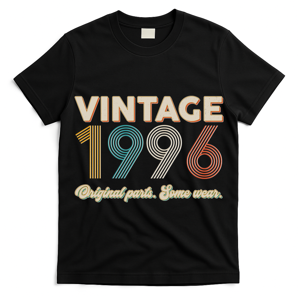 30th Birthday Vintage 1996 Original Parts Some Wear  T-Shirt