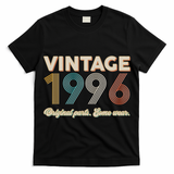 30th Birthday Vintage 1996 Original Parts Some Wear  T-Shirt