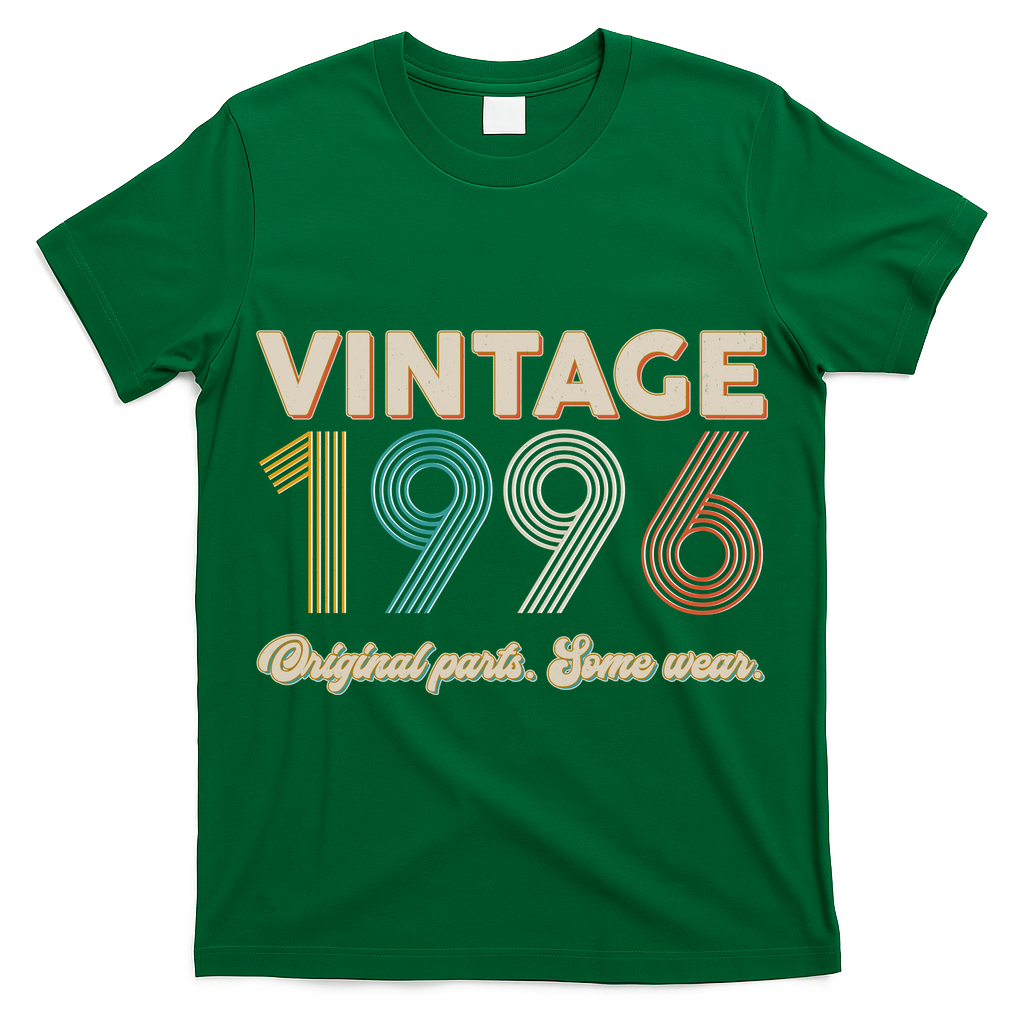 30th Birthday Vintage 1996 Original Parts Some Wear  T-Shirt