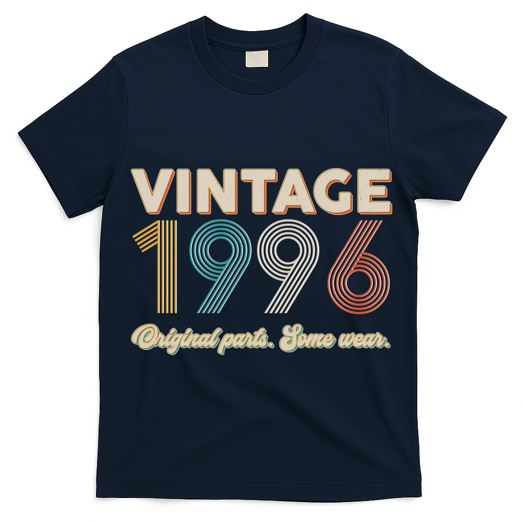 30th Birthday Vintage 1996 Original Parts Some Wear  T-Shirt