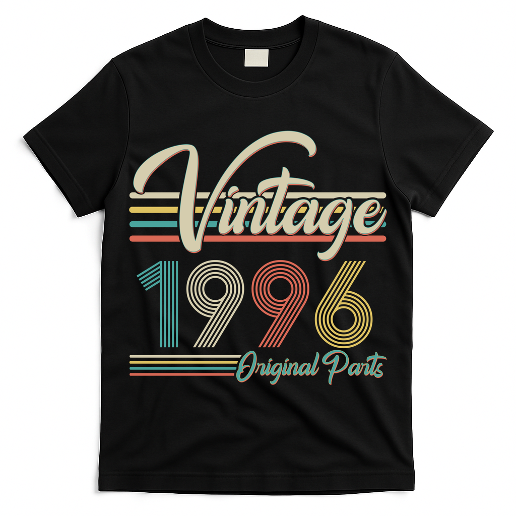 30th Birthday Vintage 1996 Original Parts Birthday T-Shirt