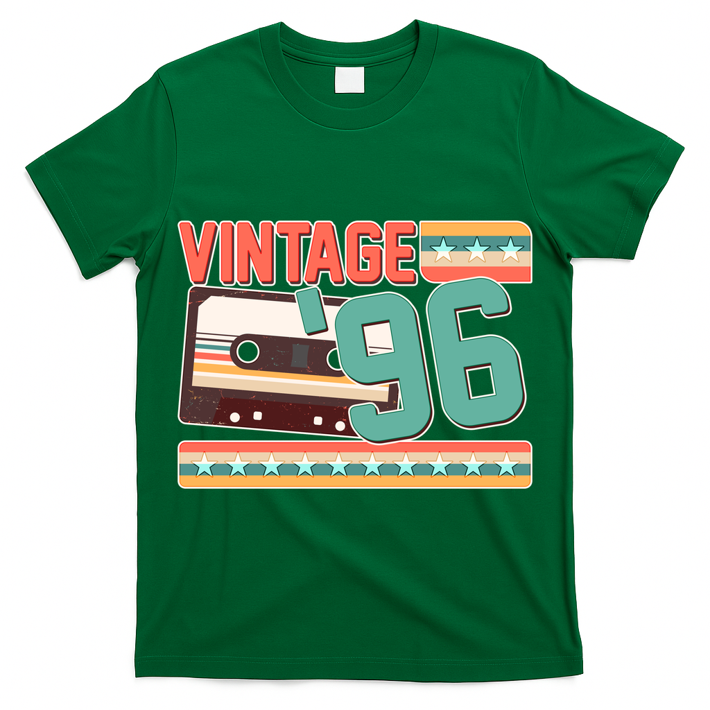 30th Birthday Vintage 1996 Cassette Tape  T-Shirt