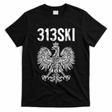 313SKI Detroit Michigan Area Code 313 Polish Pride T-Shirt
