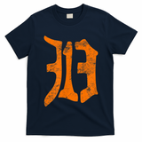 313 Detroit Michigan Vintage Old English D Area Code T-Shirt