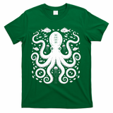 Vintage Octopus Retro Graphic Octopuses Fisherman T-Shirt