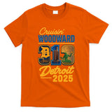 313 Cruisin' Woodward Detroit M1 2025 T-Shirt