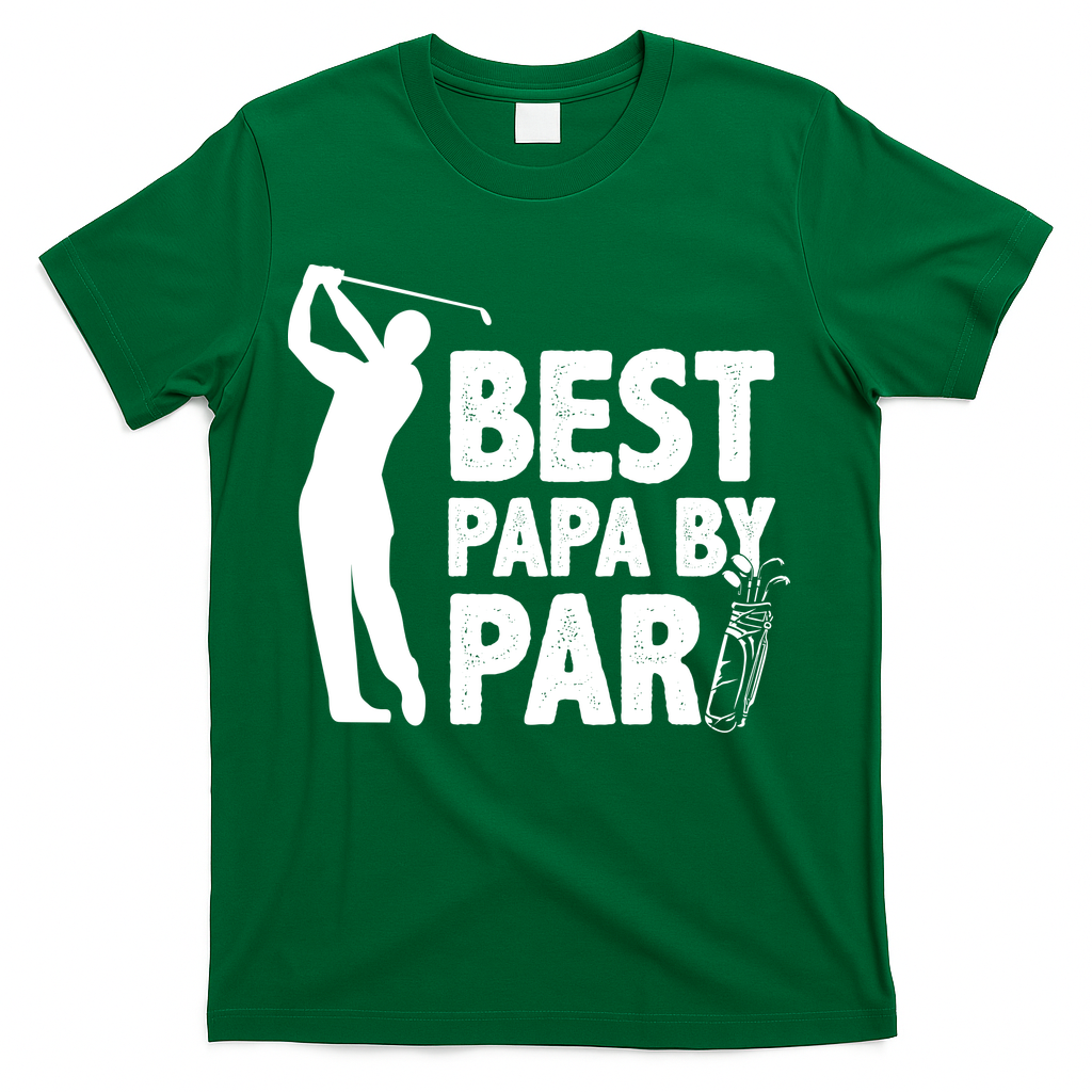 Best Papa By Par Fathers Day Golf T-Shirt