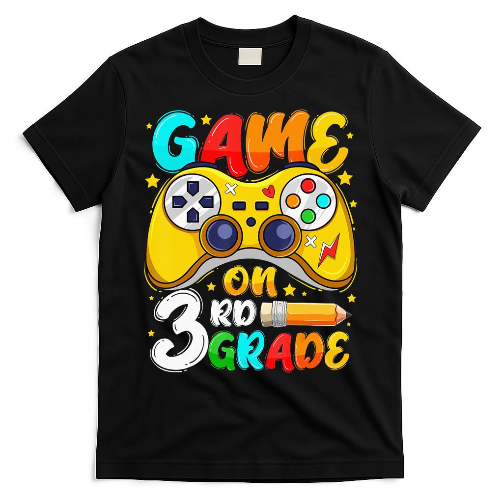 3Rd Grade Level Unlocked Game On 3Rd Grade Back To School T-Shirt