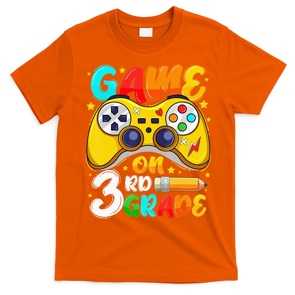 3Rd Grade Level Unlocked Game On 3Rd Grade Back To School T-Shirt