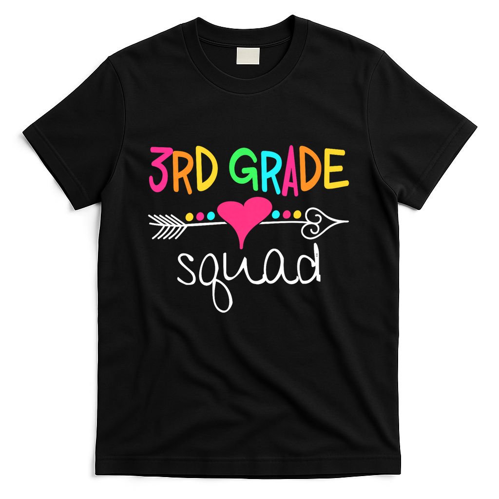 3rd Grade Squad Third Teacher Student Team Back To School T-Shirt