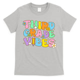 3rd Grade Vibes Back To School Retro Third Grade Teachers T-Shirt