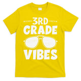 3rd Grade Vibers Glassess Teacher Student Back To School T-Shirt