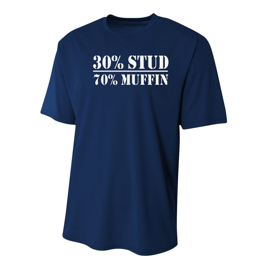 30 Stud 70 Muffin Funny Valentines Day Stud Muffin Youth Performance Sprint T-Shirt