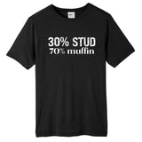 30 Stud 70 Muffin Funny Valentine Sayings FatherS Day Gift Tall Fusion ChromaSoft Performance T-Shirt