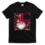 In October We Wear Pink Ribbon Warrior Gnomes Breast Cancer T-Shirt