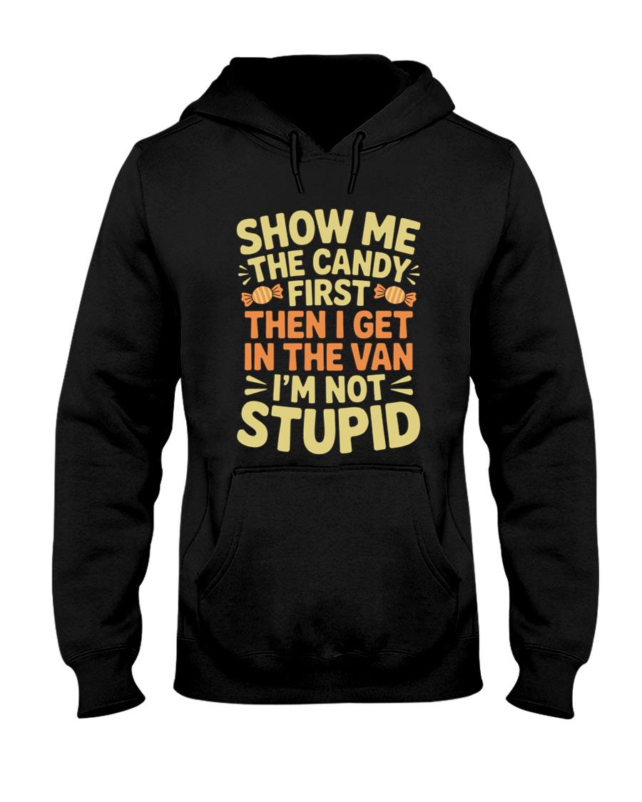 Show Me The Candy First Funny Halloween Trick or Treat Van Long Sleeve T-Shirt