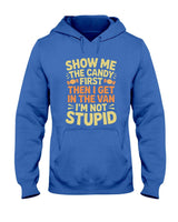 Show Me The Candy First Funny Halloween Trick or Treat Van Long Sleeve T-Shirt