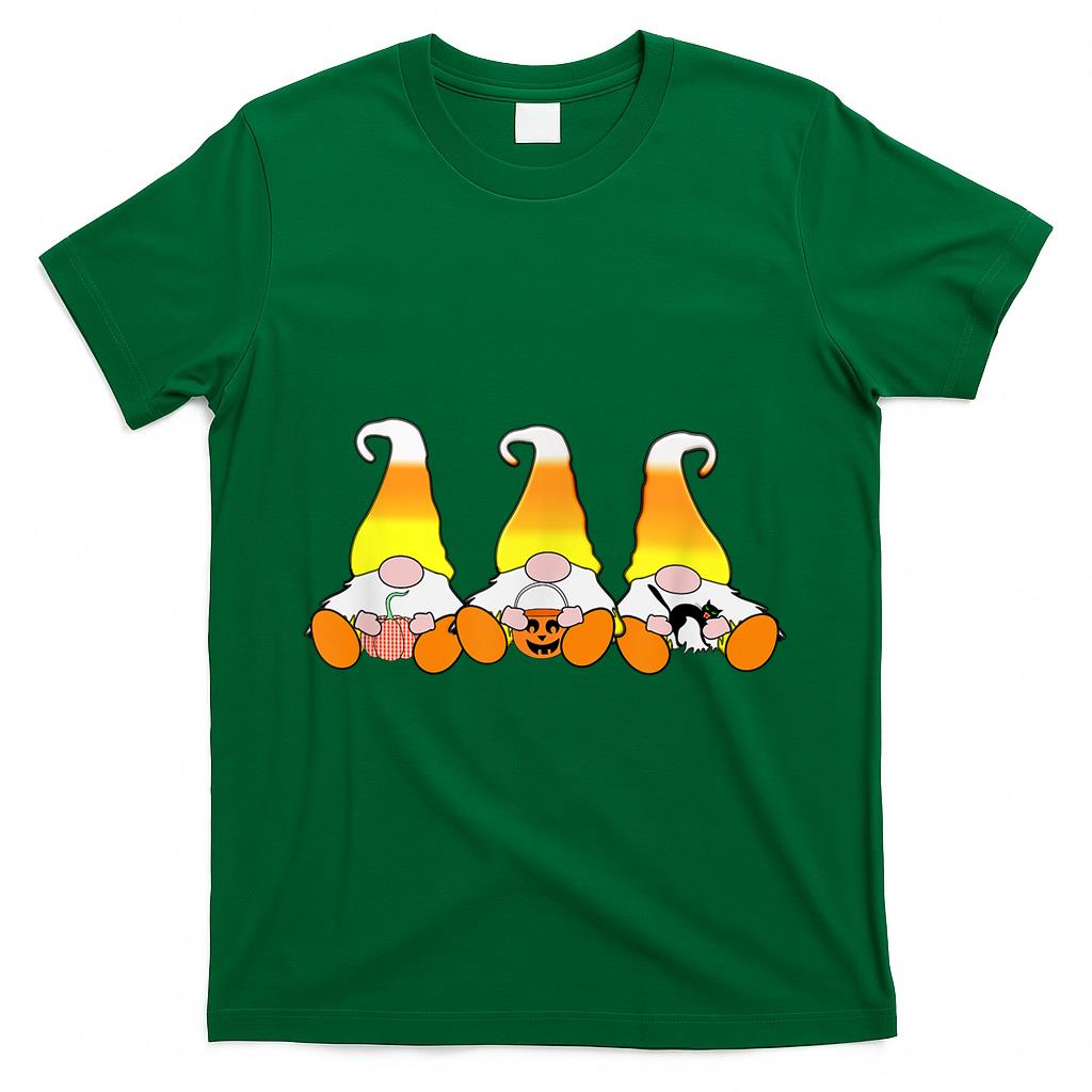 Halloween Gnome Candy Corn Gnomes Trick Or Treat T-Shirt