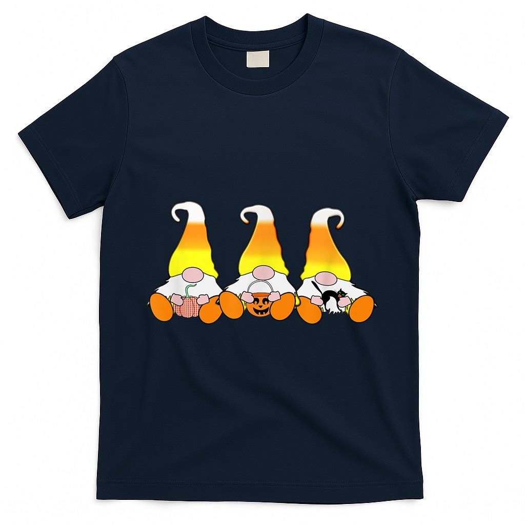 Halloween Gnome Candy Corn Gnomes Trick Or Treat T-Shirt