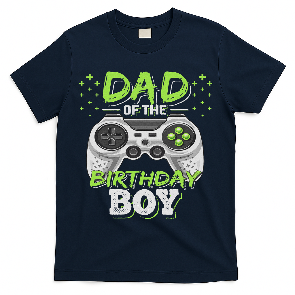 Dad Of The Birthday Boy Matching Video Gamer Birthday Party T-Shirt