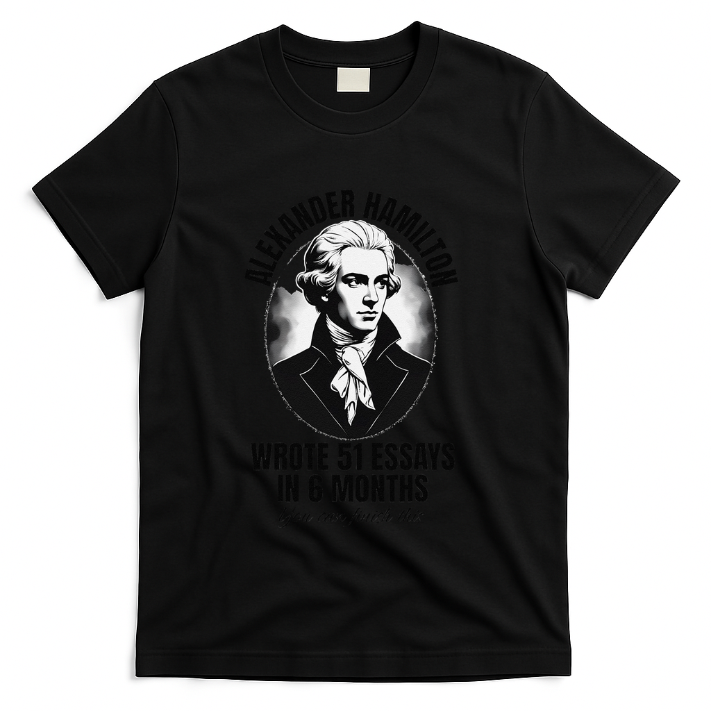 Alexander Hamilton Wrote 51 Essays In 6 Months Vintage Funny T-Shirt