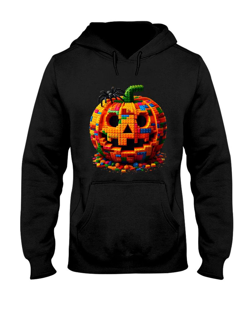 Halloween Master Builder Pumpkin Kids Building Blocks Bricks T-Shirt