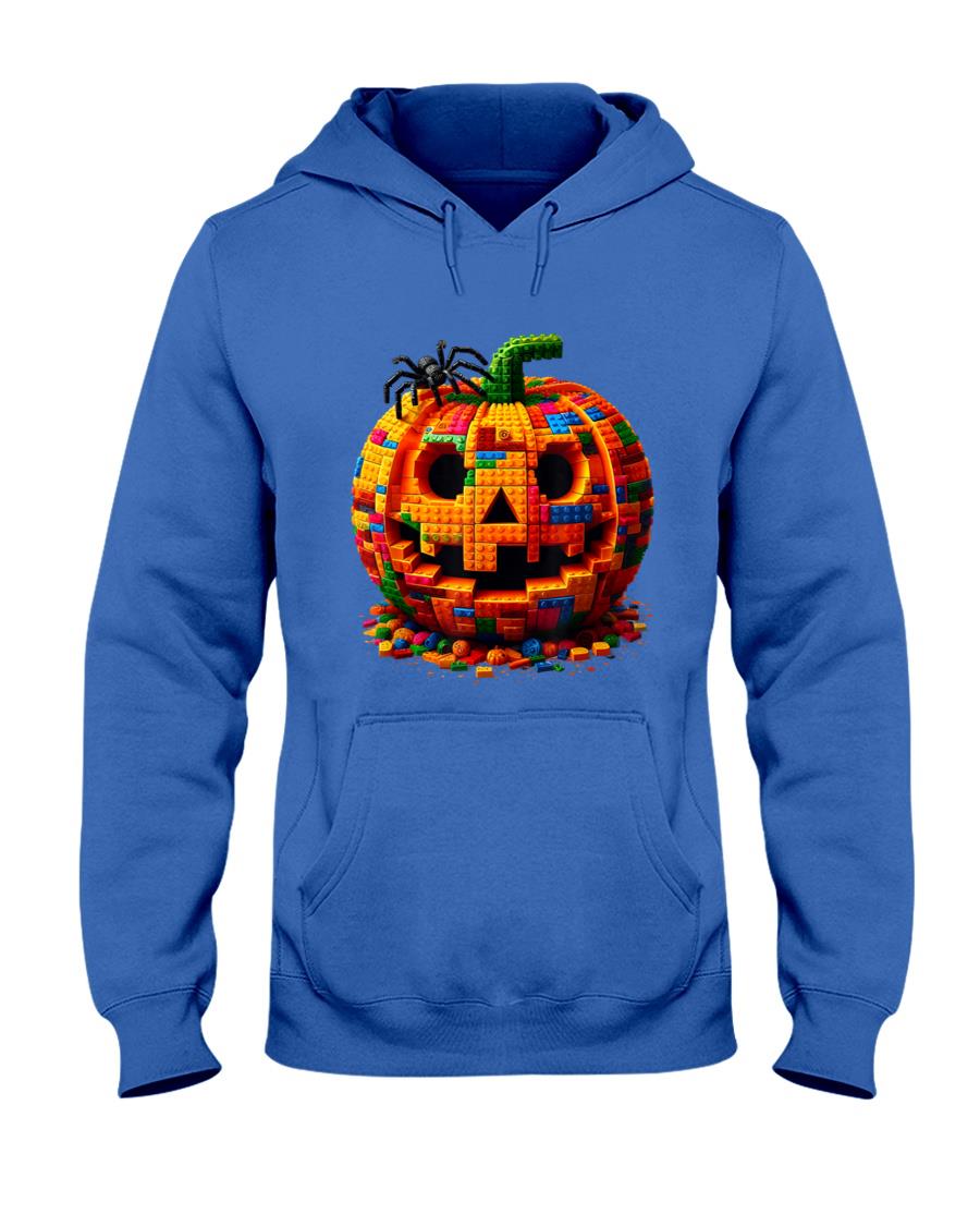 Halloween Master Builder Pumpkin Kids Building Blocks Bricks T-Shirt