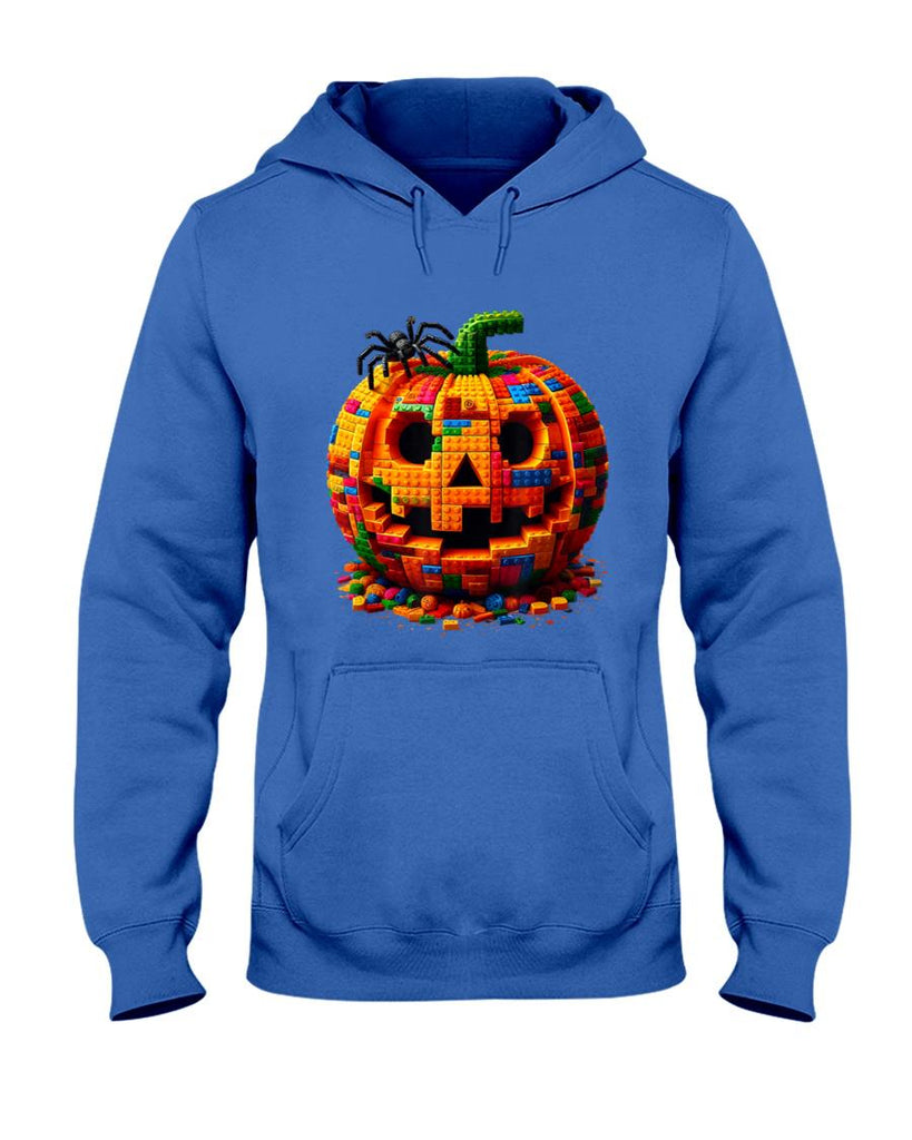 Halloween Master Builder Pumpkin Kids Building Blocks Bricks T-Shirt