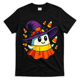 Halloween Ghost Candy Corn Witch Hat Trick Or Treat Kid Boy T-Shirt
