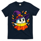 Halloween Ghost Candy Corn Witch Hat Trick Or Treat Kid Boy T-Shirt
