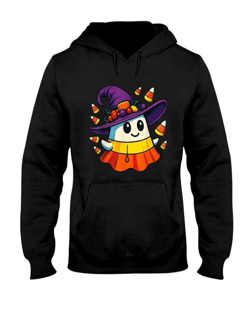 Halloween Ghost Candy Corn Witch Hat Trick Or Treat Kid Boy T-Shirt