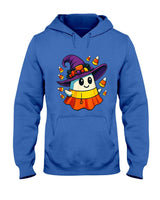 Halloween Ghost Candy Corn Witch Hat Trick Or Treat Kid Boy T-Shirt