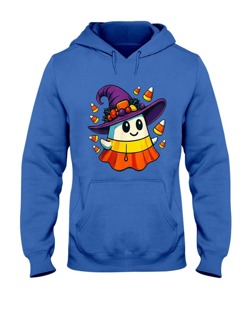 Halloween Ghost Candy Corn Witch Hat Trick Or Treat Kid Boy T-Shirt