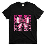 Breast Cancer Ribbon Pink Out Awareness Women Girls Kids T-Shirt
