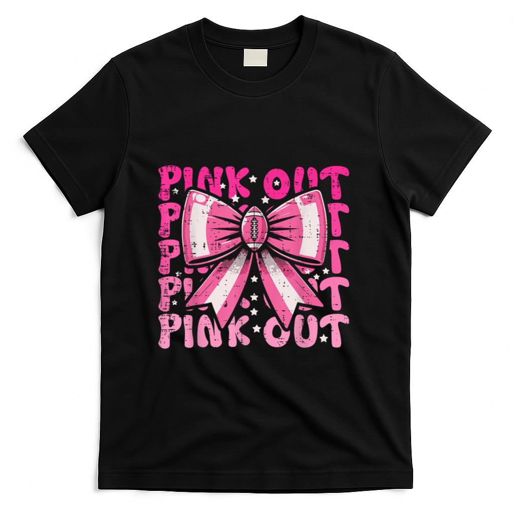 Breast Cancer Ribbon Pink Out Awareness Women Girls Kids T-Shirt