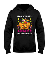 Autism ASD Awareness Halloween Non Verbal Trick Or Treat T-Shirt