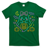 Cute Neon Ghost Halloween Oversized T-Shirt