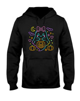 Cute Neon Ghost Halloween Oversized T-Shirt