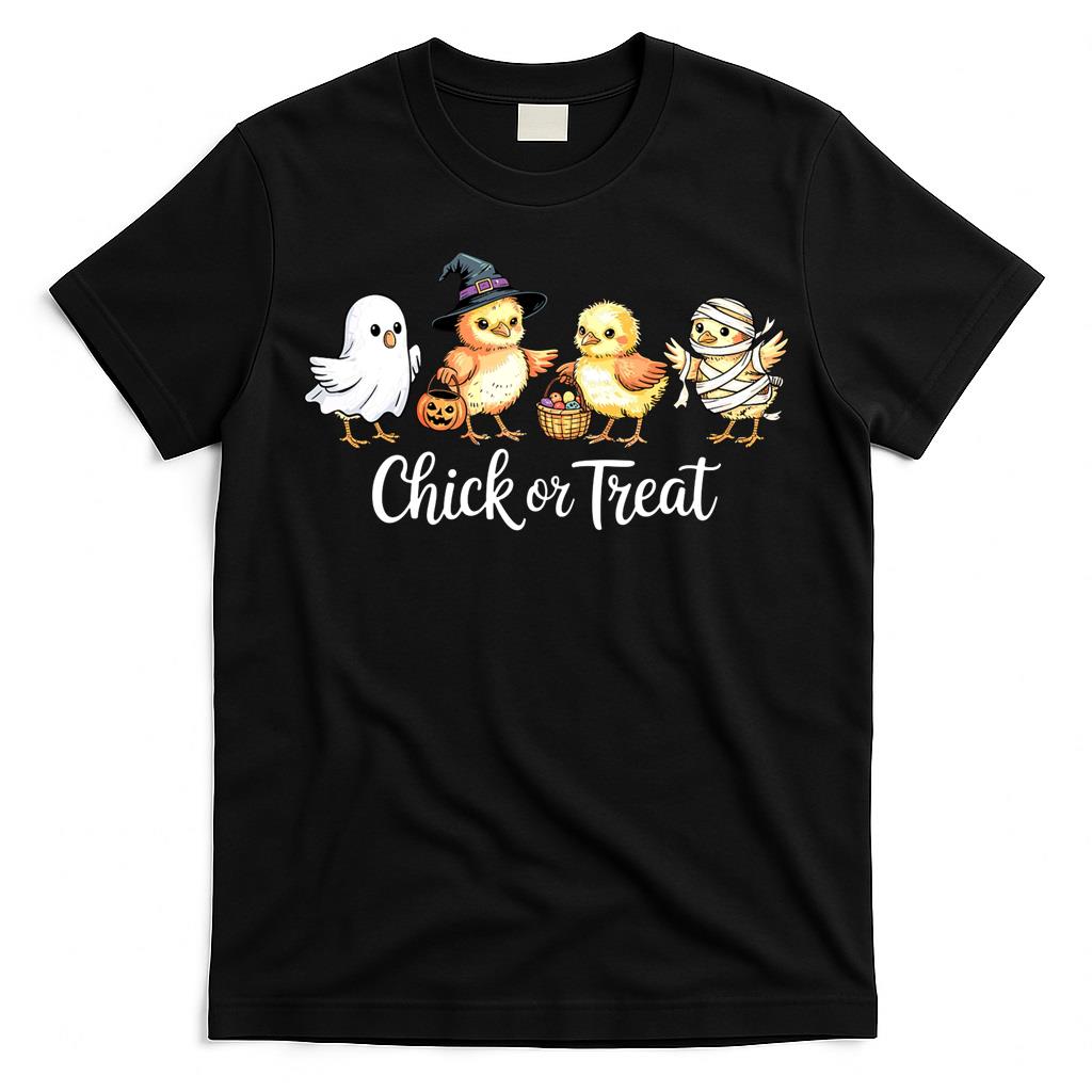 Funny Halloween Chicken or Treat Trick-or-Treat  Classic T-Shirt