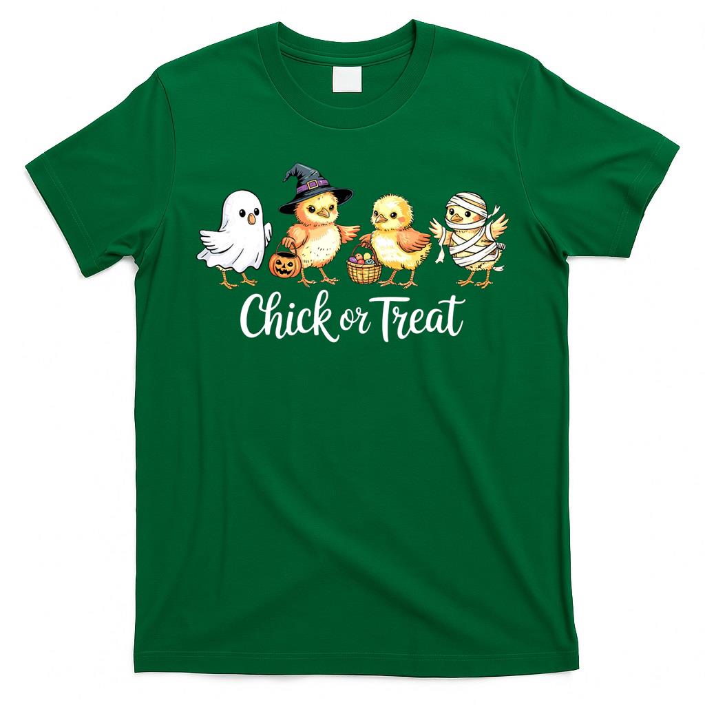 Funny Halloween Chicken or Treat Trick-or-Treat  Classic T-Shirt