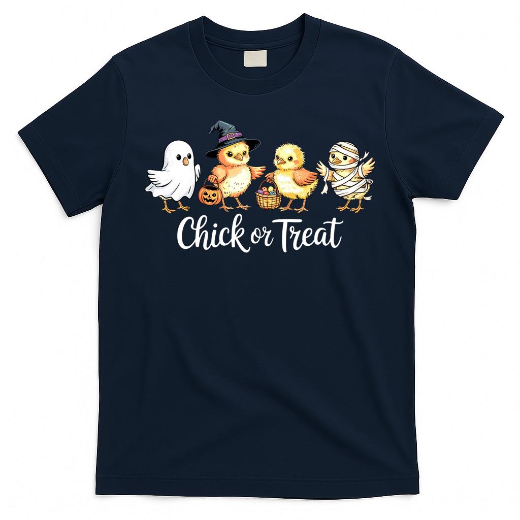 Funny Halloween Chicken or Treat Trick-or-Treat  Classic T-Shirt