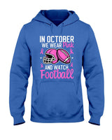 in October We Wear Pink Football Breast Cancer Awareness T-Shirt_1