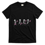 Breast Cancer Skeletons Dancing Awareness Men Women Kids T-Shirt