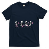 Breast Cancer Skeletons Dancing Awareness Men Women Kids T-Shirt