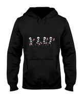 Breast Cancer Skeletons Dancing Awareness Men Women Kids T-Shirt